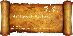 Tölgyesi Vivien névjegykártya