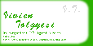 vivien tolgyesi business card